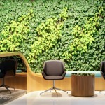 Beautiful Vertical Garden in Commercial Usage - Reception Area. Photo by YongHao Photography